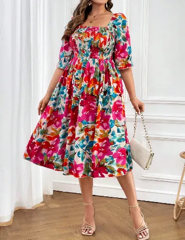 Rochie medie SHEIN CURVE, mix culori