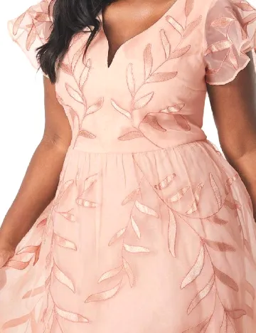 Rochie medie Coast, roz pudra