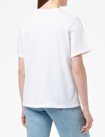 Tricou Pieces, alb