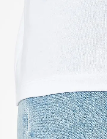 Tricou Pieces, alb