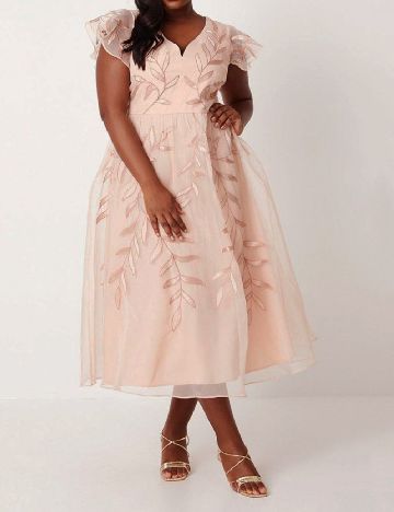 Rochie medie Coast, roz pal