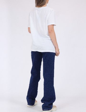 Tricou Pieces, alb