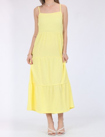 Rochie medie Pieces, galben