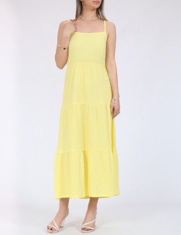 Rochie medie Pieces, galben