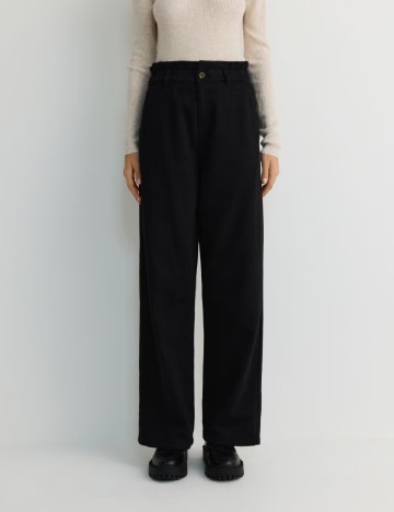 Pantaloni Reserved, negru