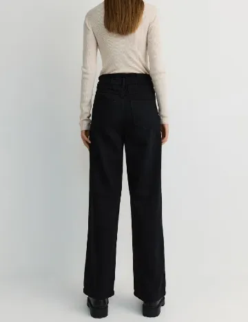 Pantaloni Reserved, negru