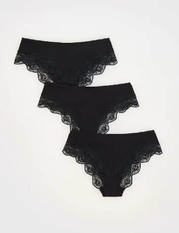 Set chiloti 3 bucati Reserved, negru