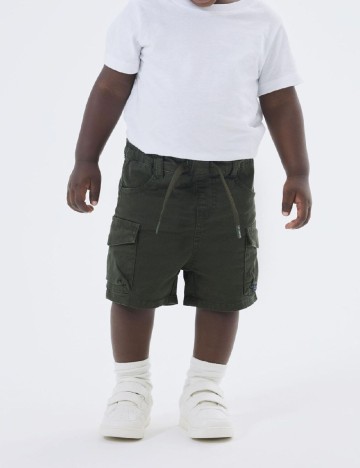 Pantaloni scurti Name It, kaki
