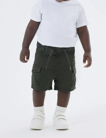 Pantaloni scurti Name It, kaki