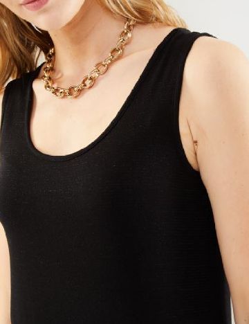 Rochie medie Pieces, negru