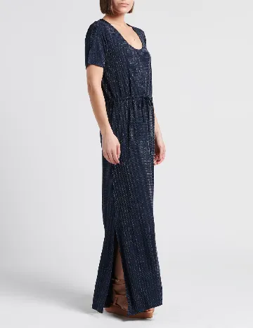 Rochie lunga Pieces, bleumarin