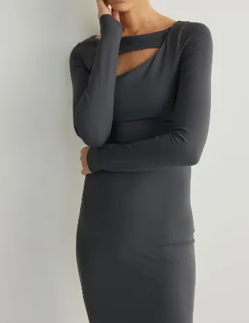 Rochie medie Reserved, gri