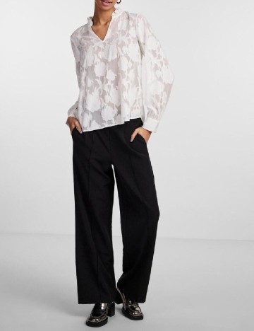 Bluza Pieces, alb
