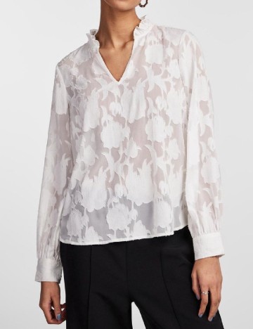 Bluza Pieces, alb