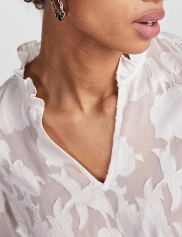 Bluza Pieces, alb