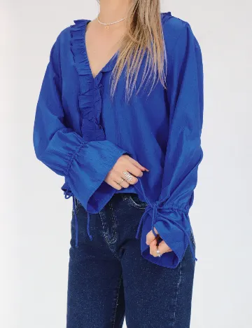 Bluza Pieces, albastru
