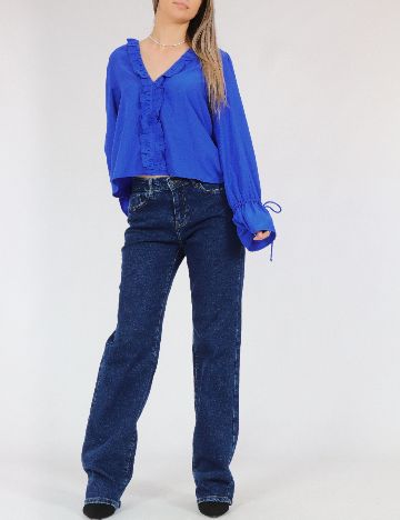Bluza Pieces, albastru