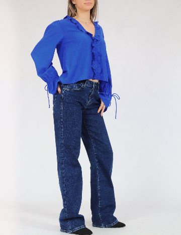 Bluza Pieces, albastru