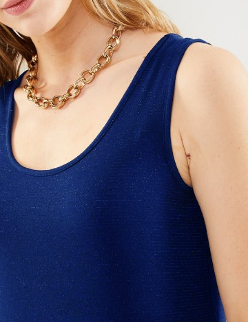Rochie medie Pieces, albastru