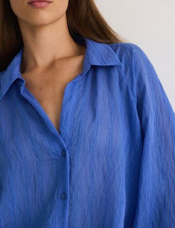 Camasa Oversize Reserved, albastru