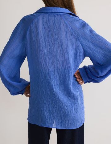 Camasa Oversize Reserved, albastru