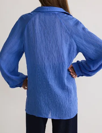 Camasa Oversize Reserved, albastru