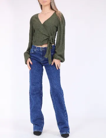 Bluza Pieces, verde