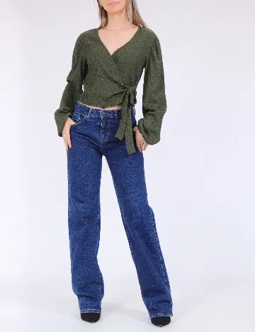 Bluza Pieces, verde