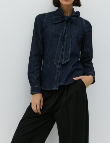 Camasa Reserved, bleumarin