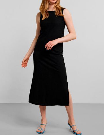 Rochie medie Pieces, negru