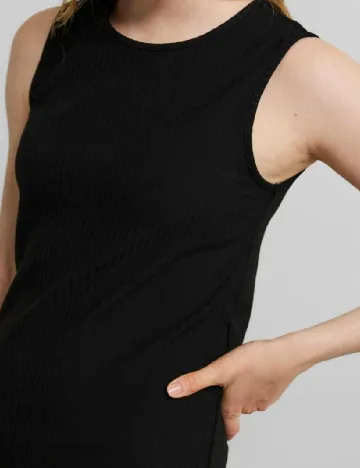 Rochie medie Pieces, negru