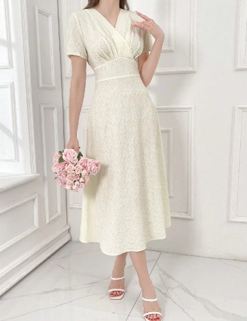 Rochie medie SHEIN, alb
