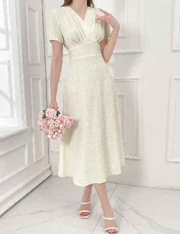 Rochie medie SHEIN, alb