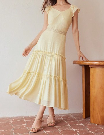 Rochie medie MOTF, galben