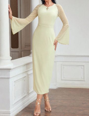 Rochie lunga MOTF, galben