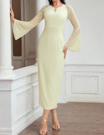 Rochie lunga MOTF, galben