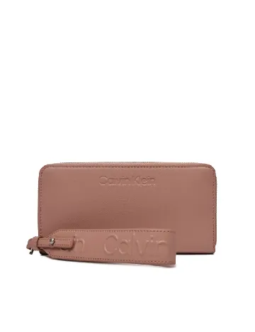 Portofel Calvin Klein, roz pudra