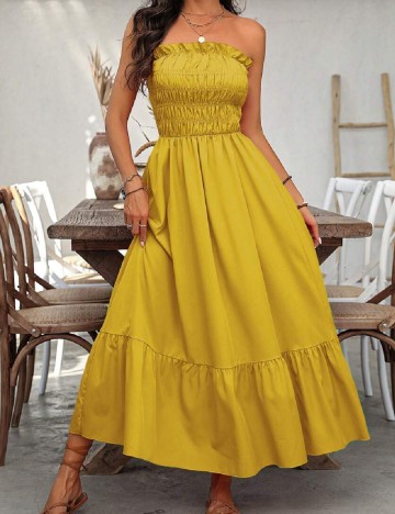 Rochie medie SHEIN, galben