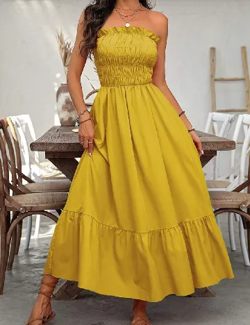 Rochie medie SHEIN, galben