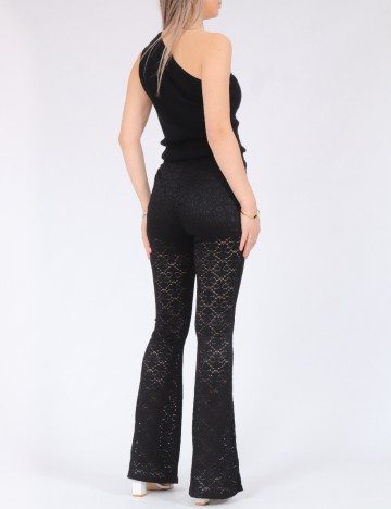 Pantaloni Something New, negru