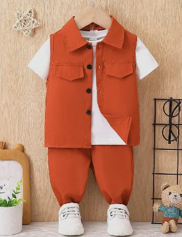 Compleu Shein Kids, caramiziu