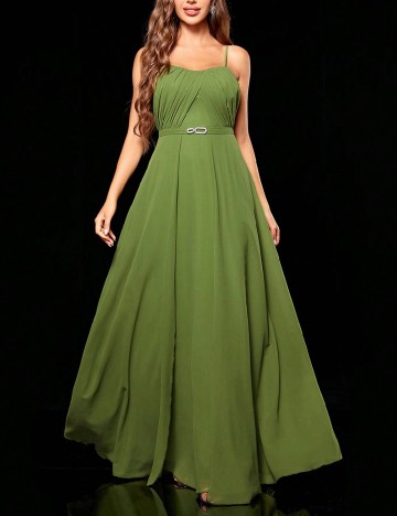 Rochie lunga SHEIN, verde