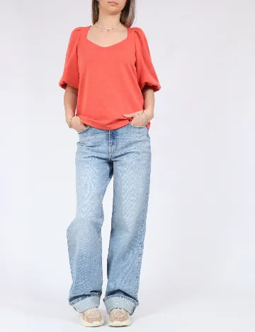 Bluza Vero Moda, portocaliu