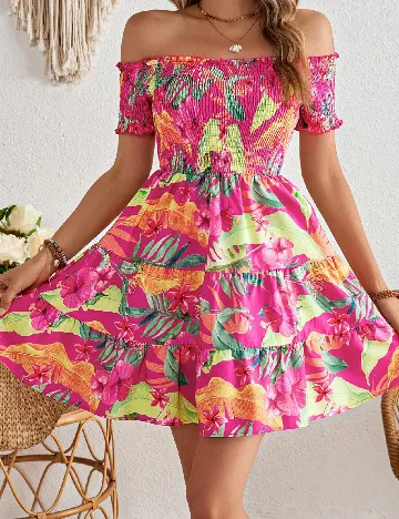 Rochie scurta SHEIN, mix culori