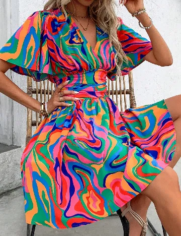 Rochie scurta SHEIN, mix culori