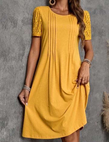 Rochie scurta SHEIN, galben