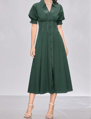 Rochie medie SHEIN, verde