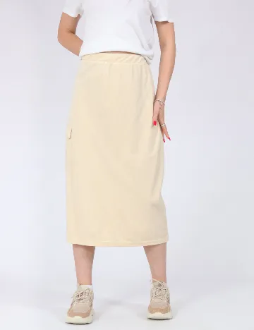 Fusta Vero Moda, crem
