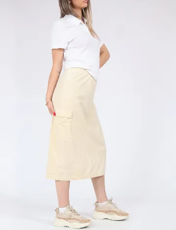 Fusta Vero Moda, crem