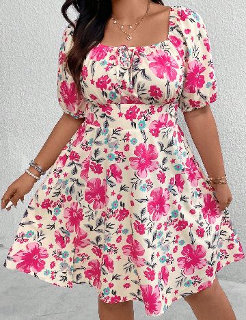 Rochie scurta SHEIN CURVE, mix culori